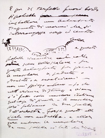 Letter by Giacomo Puccini